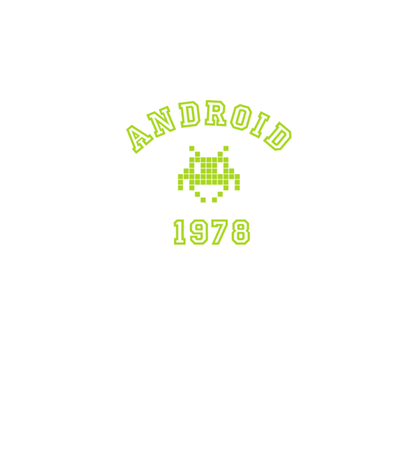 android model negru pe tricou