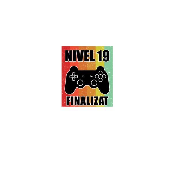 Nivel 19 finalizat model negru pe tricou