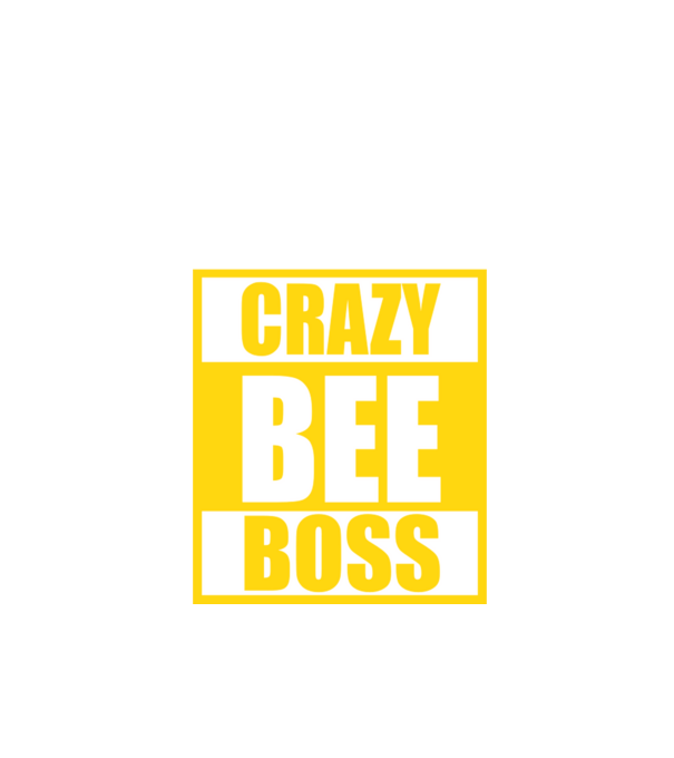 Crazy bee boss model negru pe tricou