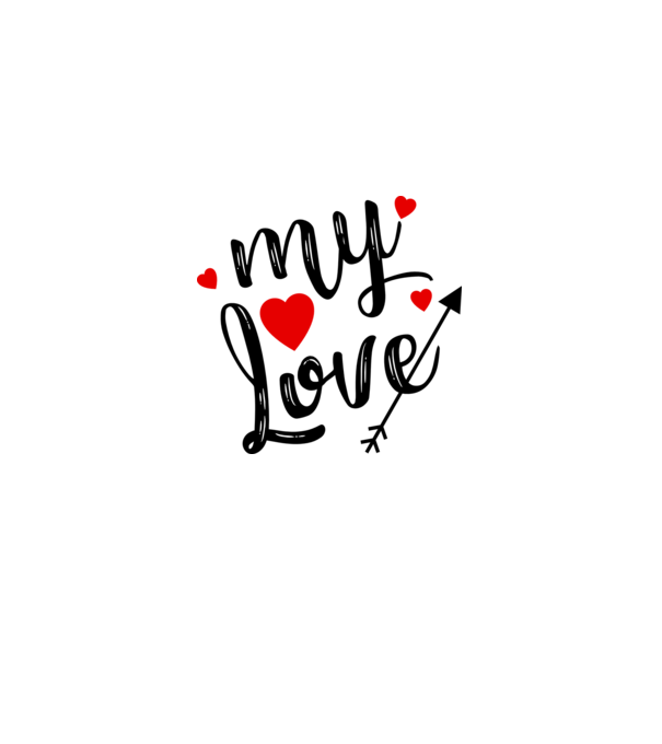 My love model alb pe tricou