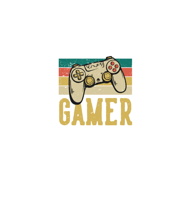 Retro gamer model albastru jeanși pe tricou