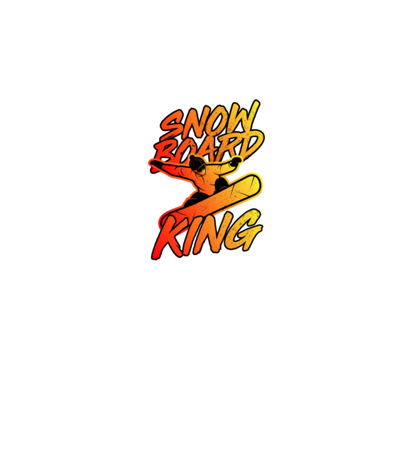 snowboard king model negru pe tricou