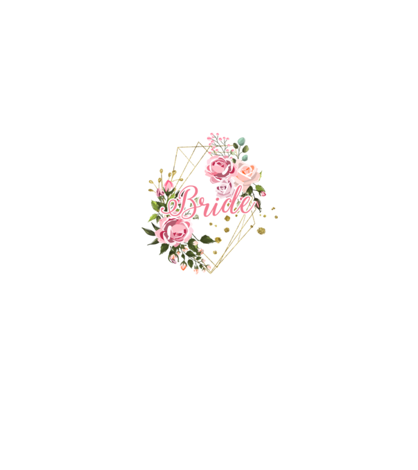 BRIDE roses floral model alb pe tricou