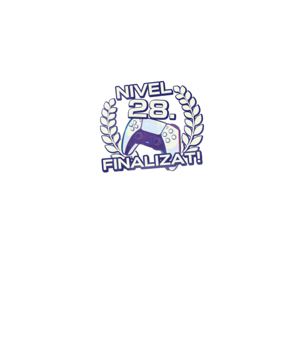 Nivel 28 finalizat! model negru pe tricou