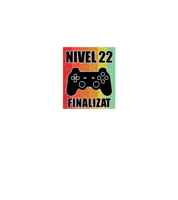 Nivel 22 finalizat model negru pe tricou