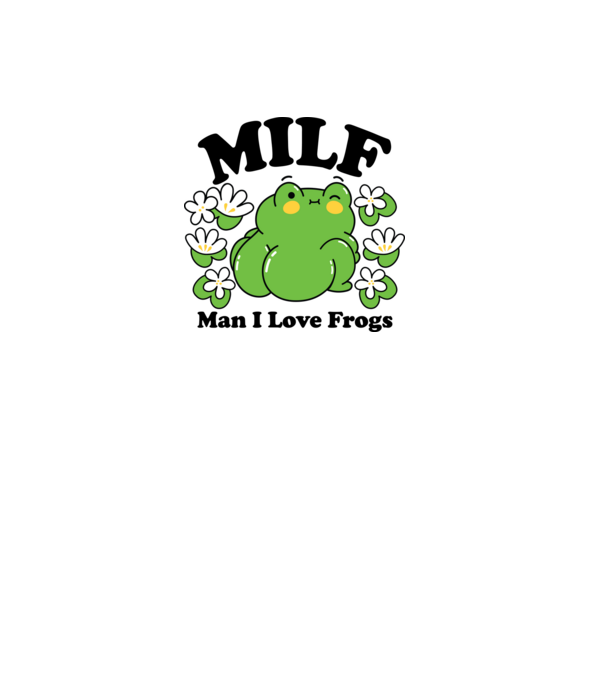 MILF man i love frogs model roz deschis pe tricou