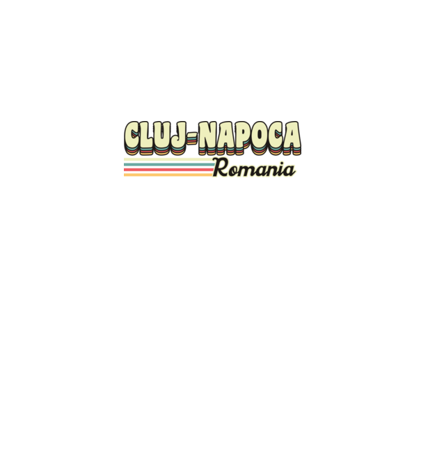 România Cluj-Napoca model negru pe tricou