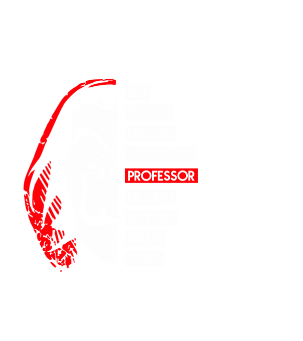 classic logo la casa de papel model negru pe tricou