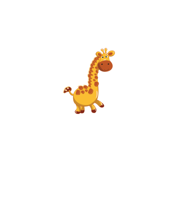 Cute giraffe model negru pe tricou
