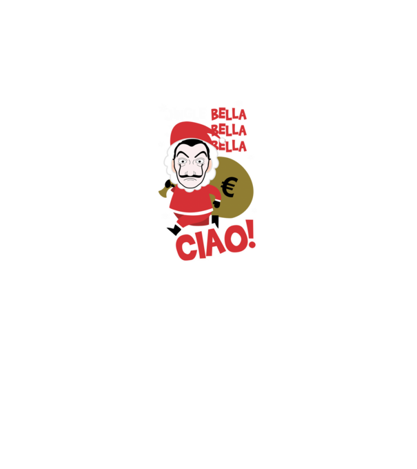jingle bella christmas la casa de papel model negru pe tricou