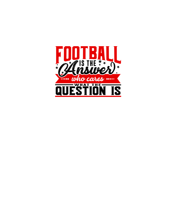 Sport is the answer FOTBALIST model alb pe tricou
