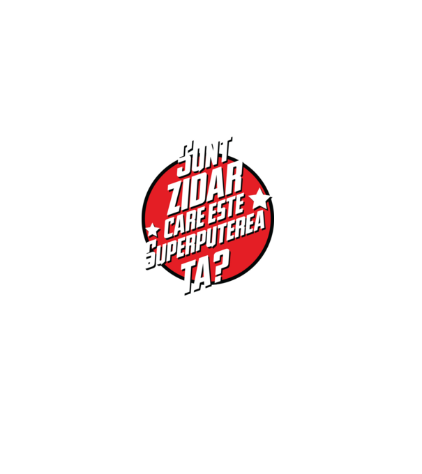 sunt zidar, care este superputerea ta? model albastru închis pe tricou