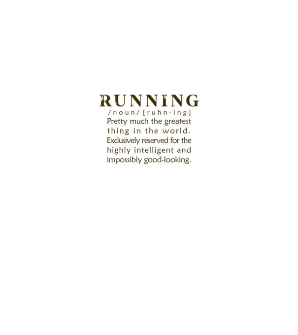 Running definition model alb pe tricou