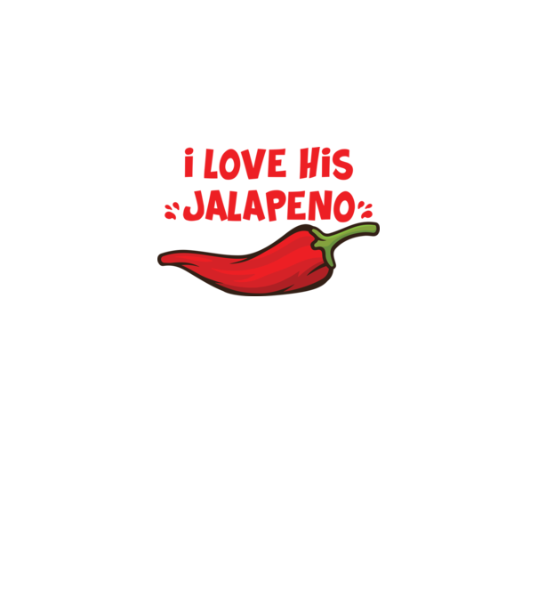 Couple JALAPENO model alb pe tricou