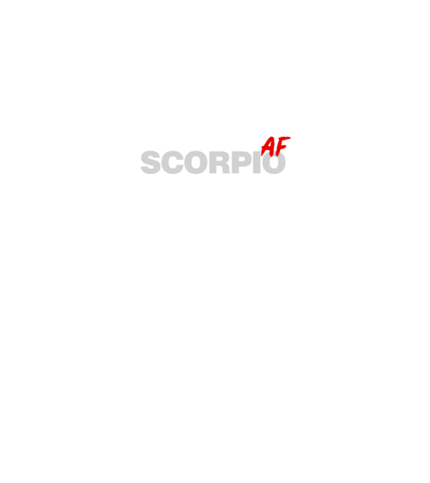 SCORPIO as fuck model negru pe tricou