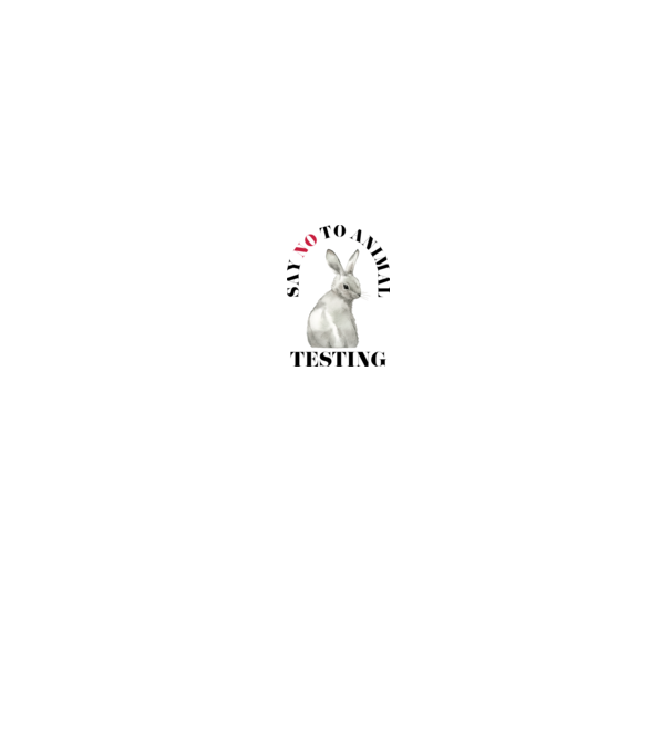 Say NO to animal testing model alb pe tricou