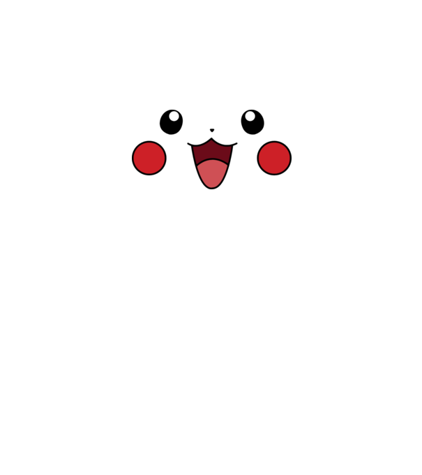 Pikachu model galben neon pe tricou