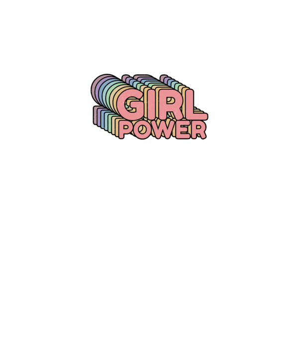 Girl power model gri pe tricou