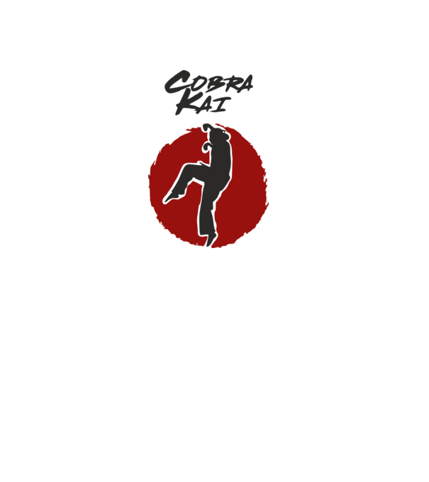 cobra kai larusso model alb pe tricou