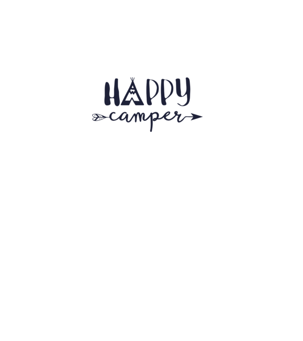 Camper tepee model alb pe tricou