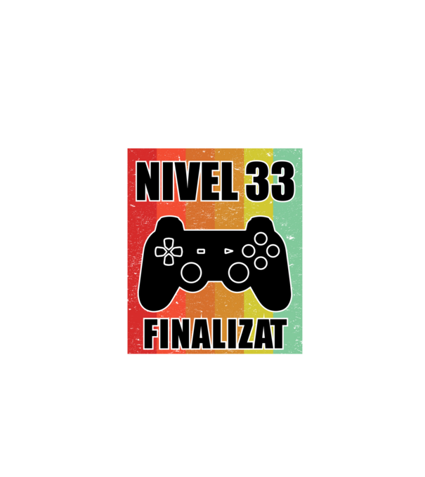 Nivel 33 finalizat model negru pe tricou