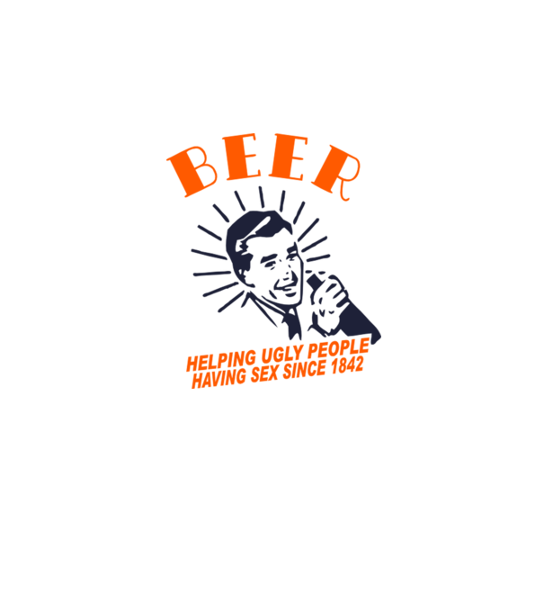 beeer model alb pe tricou