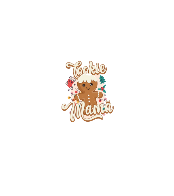Cookie mamă model alb/roșu pe tricou