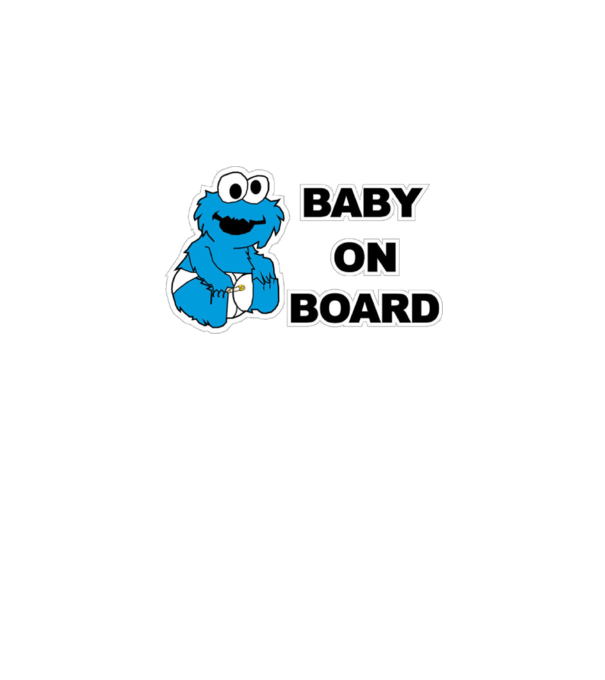 Baby Monster model alb pe tricou