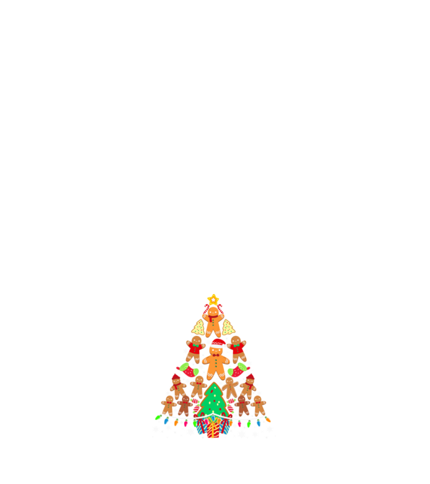 Cookie christmas tree model negru pe tricou