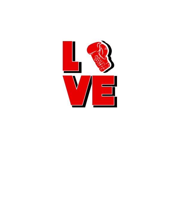 LOVE BOX model alb pe tricou