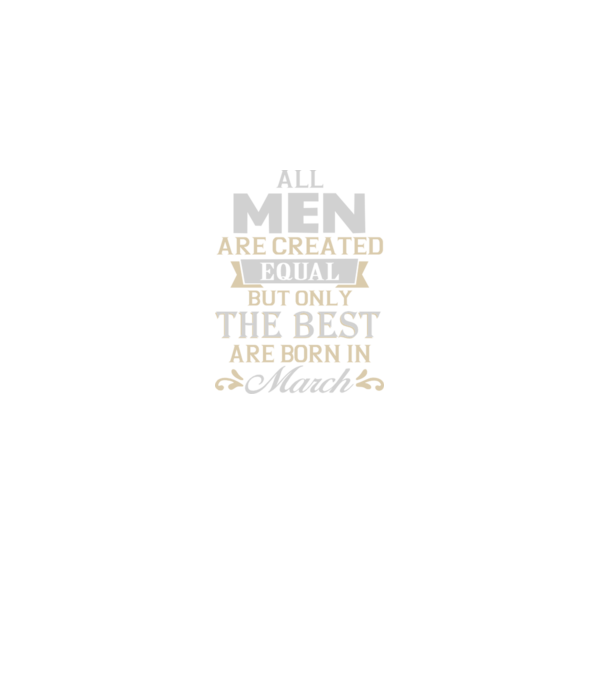 All men created equal but only the beat are born in march model albastru închis pe tricou
