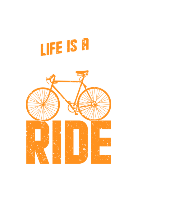 Life is a beautiful ride model negru pe tricou
