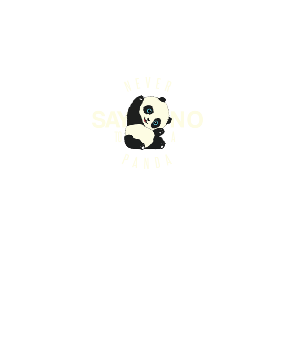 Never say no model negru pe tricou