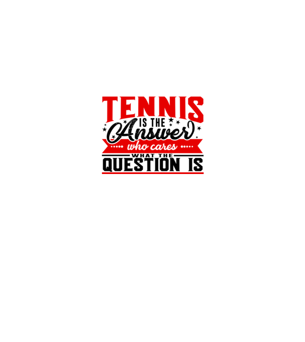 Sport is the answer JUCĂTOR TENIS model alb pe tricou