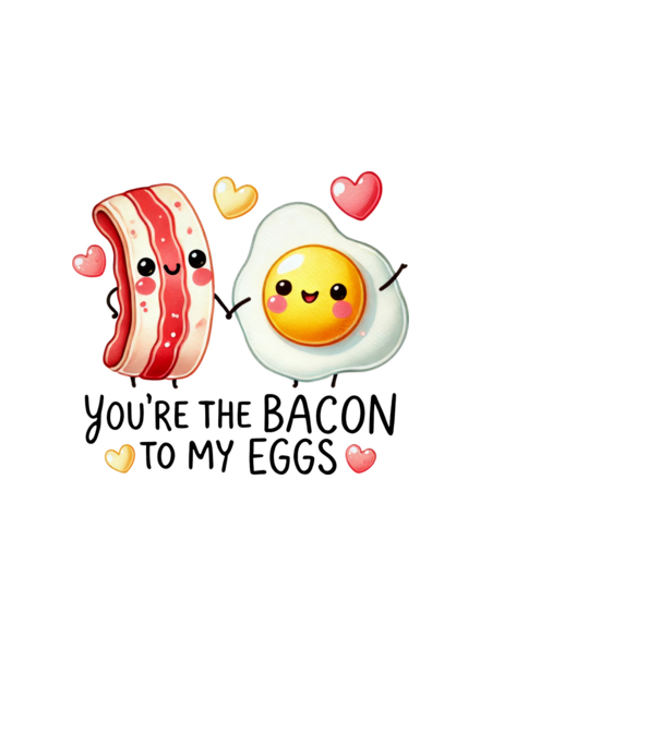 Bacon to my Eggs model albastru deschis pe tricou