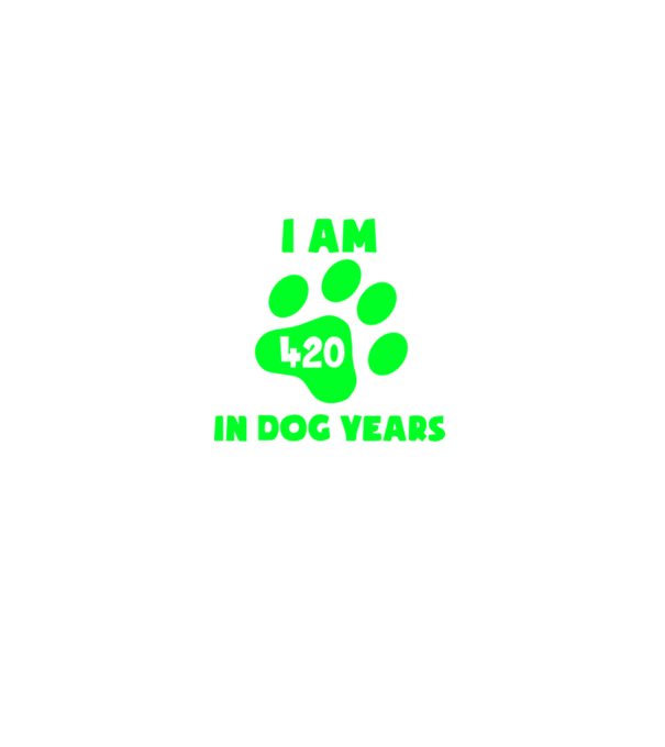 Dog Year - 420 model verde pe tricou