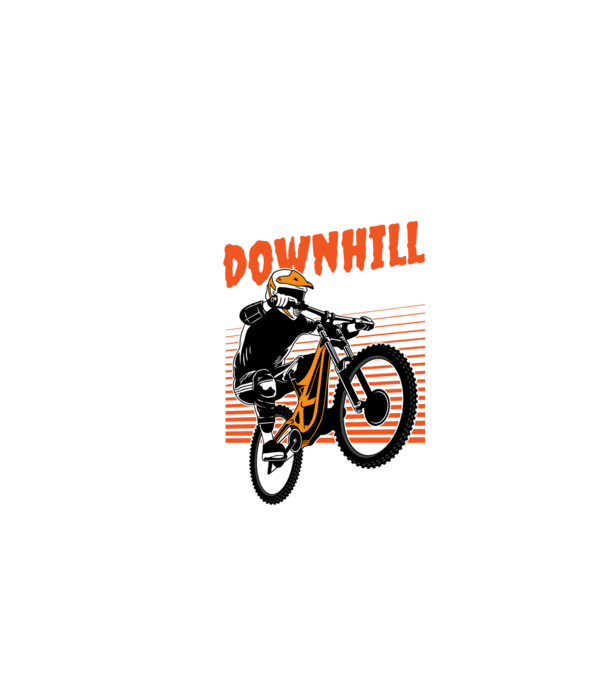 TR Downhill model negru pe tricou