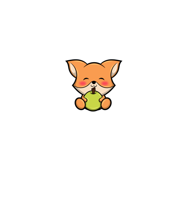 Baby Fox model alb pe tricou