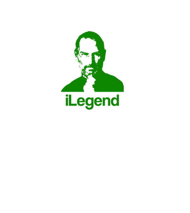 iLegend Steve Jobs model alb pe tricou