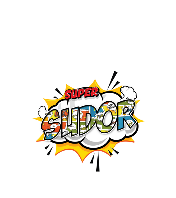 Super Sudor model alb pe tricou