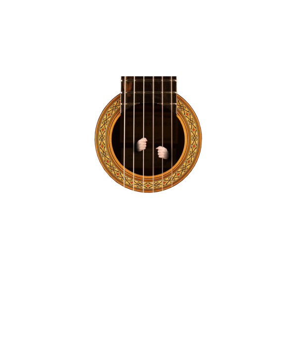 Guitar prison model negru pe tricou