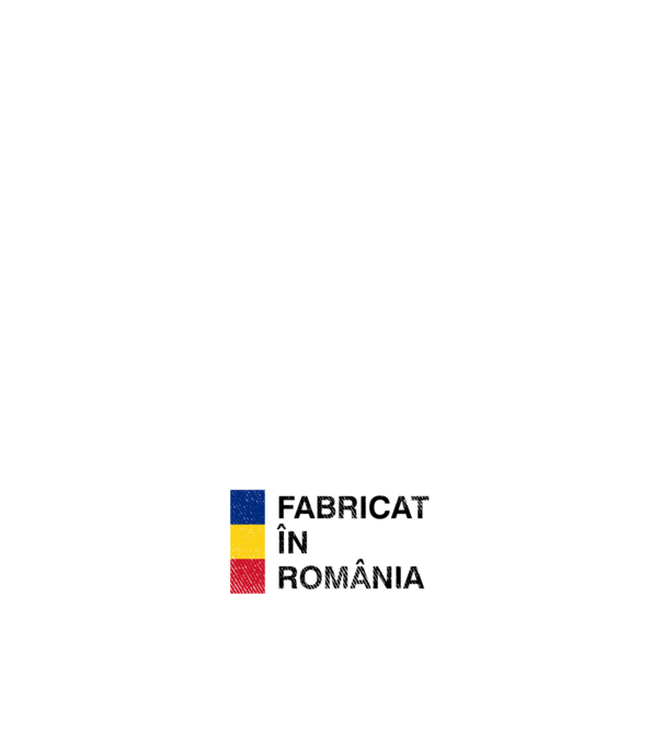 Fabricat în România model albastru închis pe tricou