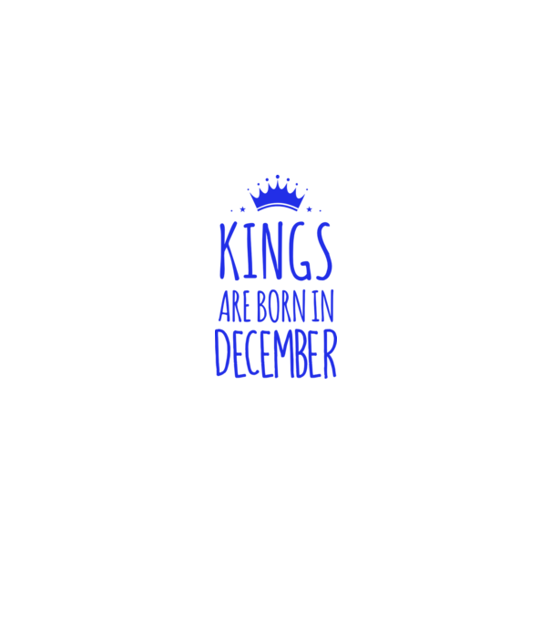 Kings are born in - December model gri pe tricou