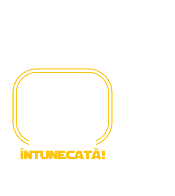 Prietenul nostru a trecut de partea întunecată model negru pe tricou