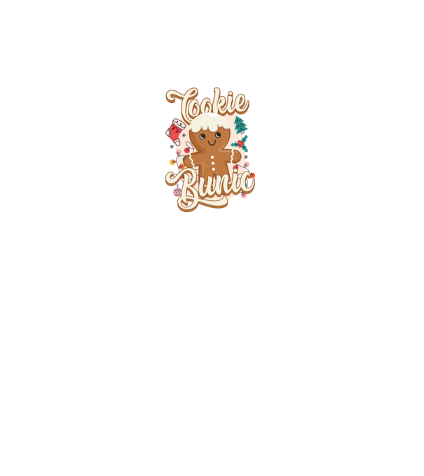 Cookie bunic model alb pe tricou