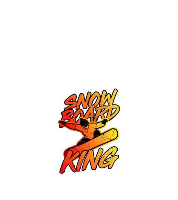 snowboard king model negru pe tricou