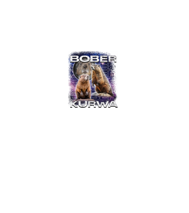 Bóber Kurwa universe model negru pe tricou