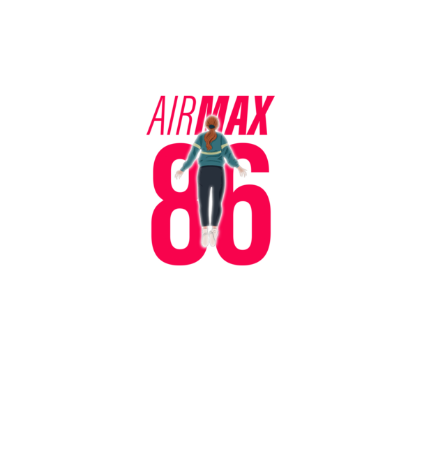 air max 86 stranger things model negru pe tricou