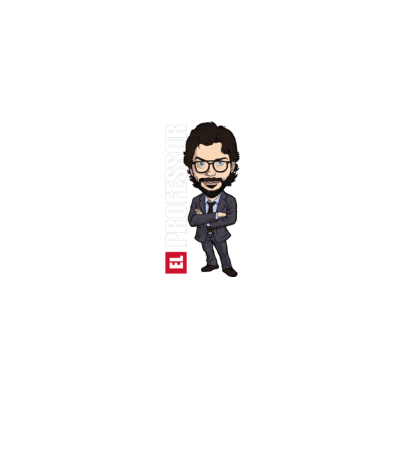 el professor drawing model negru pe tricou
