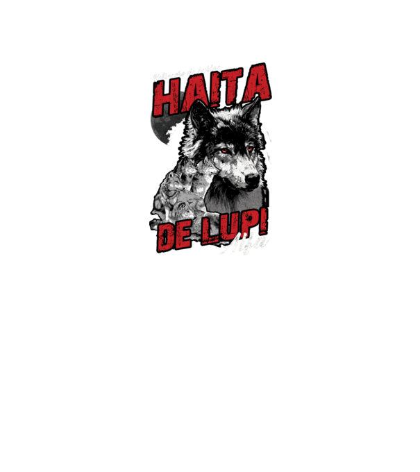 Petrecere de burlac - haită de lupi masculi alfa model negru pe tricou